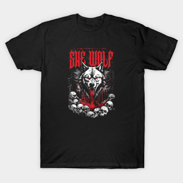 SHE WOLF T-Shirt by artslaves