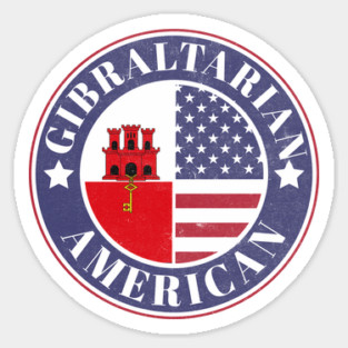 Proud Gibraltarian-American Badge - Gibraltar Flag Magnet