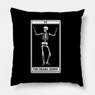 Funny Tarot Card : The Drama Queen Pillow