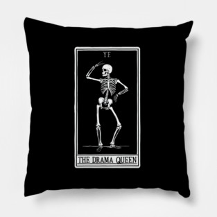 Funny Tarot Card : The Drama Queen Pillow