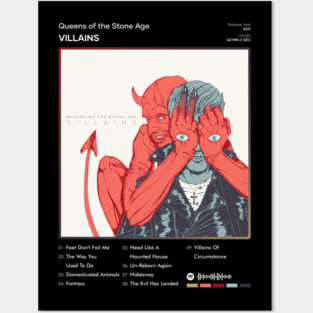 Queens of the Stone Age - Villains Tracklist Album Posters and Art