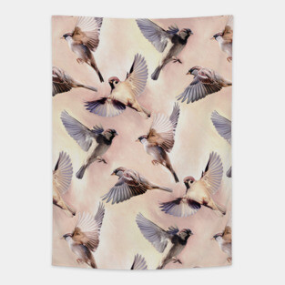Sparrow Flight Tapestry