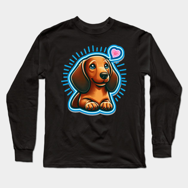 royal miniature dachshund The Cute dog Long Sleeve T-Shirt by IamActiveDog