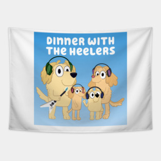 Dinner with the Heelers Classic Logo T-Shirt Tapestry