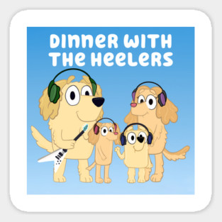 Dinner with the Heelers Classic Logo T-Shirt Sticker