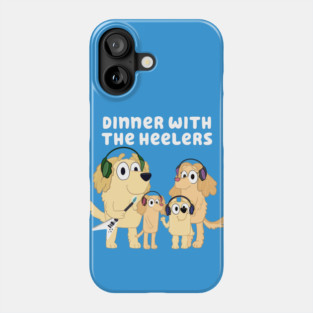 Dinner with the Heelers Classic Transparent Background Phone Case