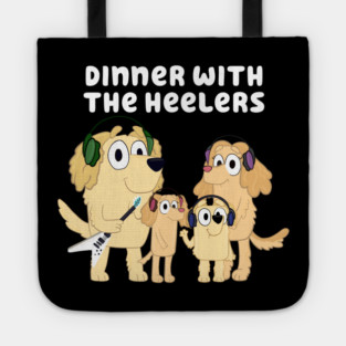 Dinner with the Heelers Classic Transparent Background Tote