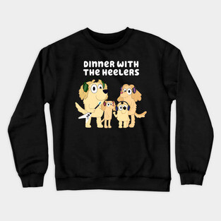 Dinner with the Heelers Classic Transparent Background Crewneck Sweatshirt