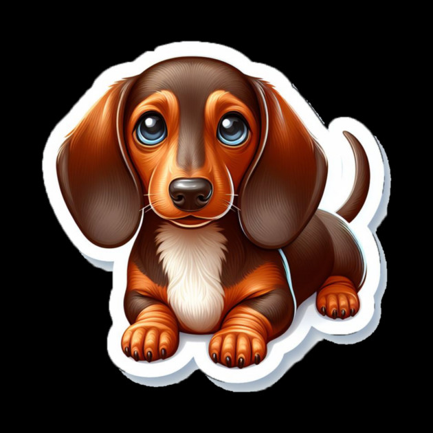 Miniature Dachshund Wiener Dog Art by IamActiveDog
