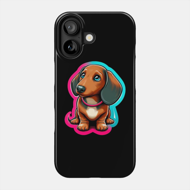 Miniature Dachshund Puppy Enchantment Phone Case by IamActiveDog