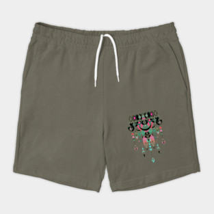 Modern Deco in Pink and Turquoise Shorts