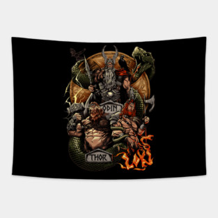 Norse Mythology Tapestry