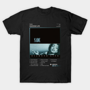 Sade - Diamond Life Tracklist Album T-Shirt