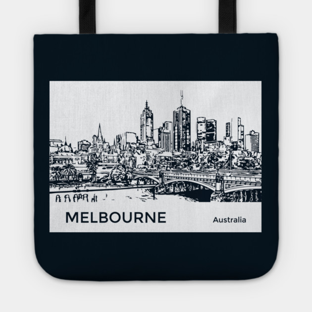 Melbourne Australia Tote by Lakeric