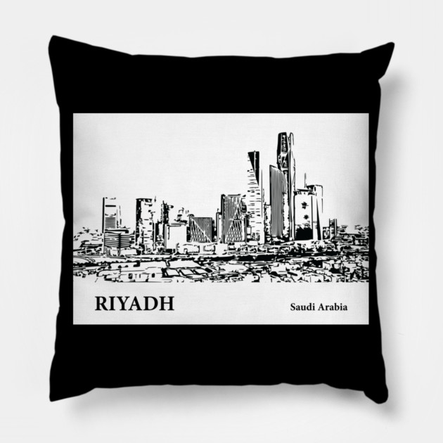 Riyadh Saudi Arabia Pillow by Lakeric