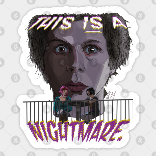 Scott Pilgrim VS The World: This is a Nightmare Sticker by 51Deesigns