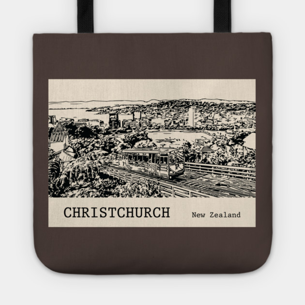 Christchurch New Zealand Tote by Lakeric