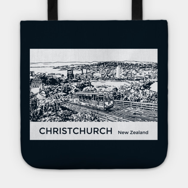Christchurch New Zealand Tote by Lakeric