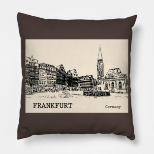 Frankfurt Germany Pillow