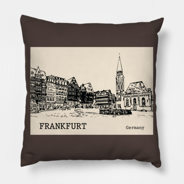 Frankfurt Germany Pillow by Lakeric