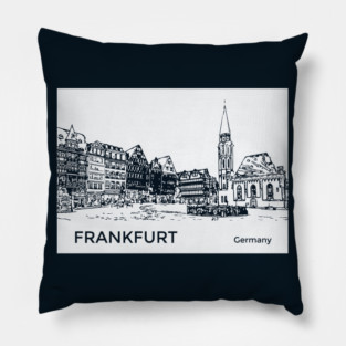 Frankfurt Germany Pillow
