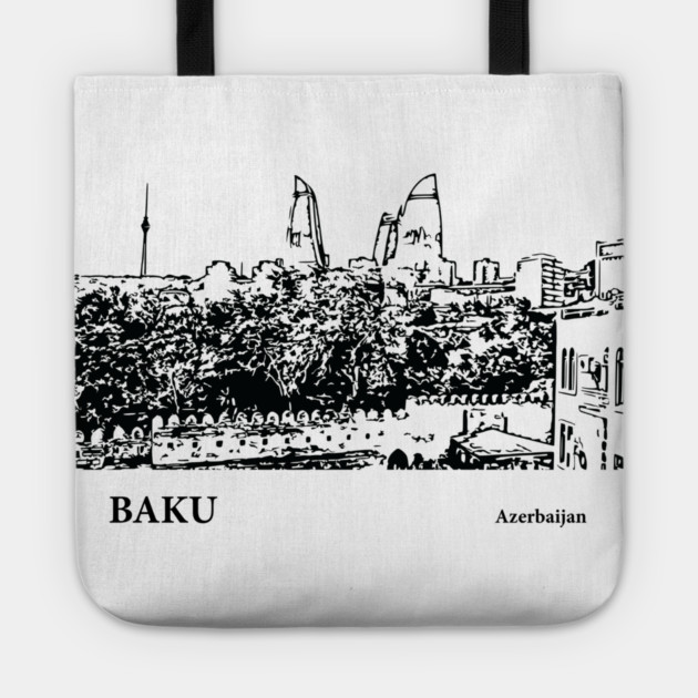 Baku Azerbaijan Tote by Lakeric