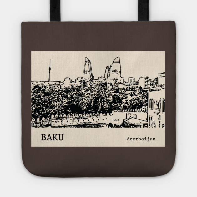 Baku Azerbaijan Tote by Lakeric