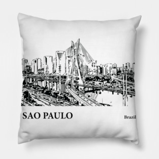 Sao Paulo Brazil Pillow
