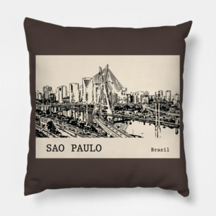 Sao Paulo Brazil Pillow