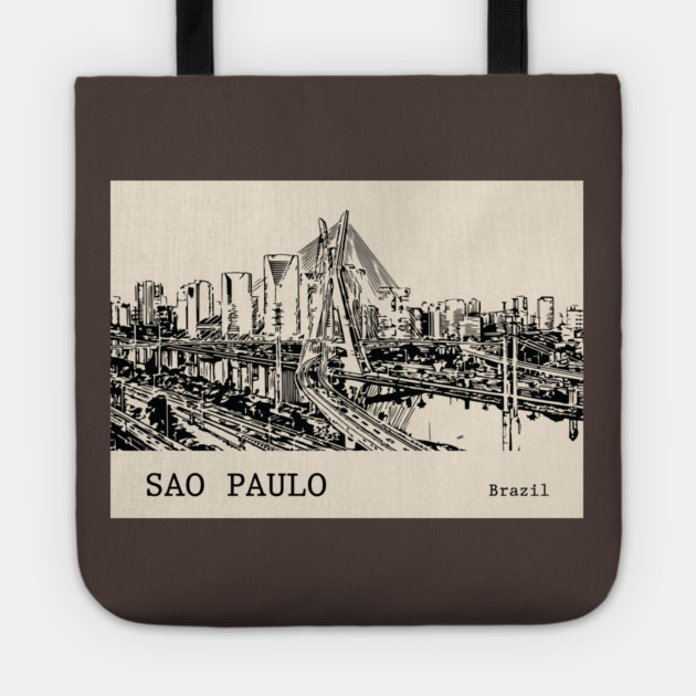 Sao Paulo Brazil Tote by Lakeric