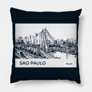 Sao Paulo Brazil Pillow