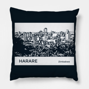 Harare Zimbabwe Pillow