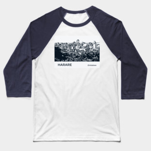 Harare Zimbabwe Baseball T-Shirt