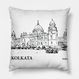 Kolkata India Pillow
