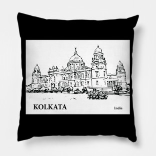 Kolkata India Pillow