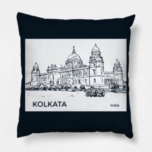 Kolkata India Pillow