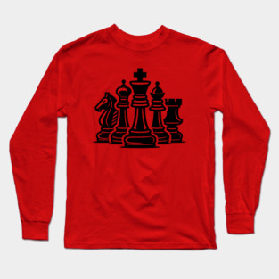 Chess Pieces Long Sleeve T-Shirt