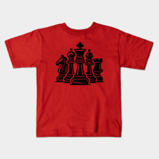 Chess Pieces Kids T-Shirt