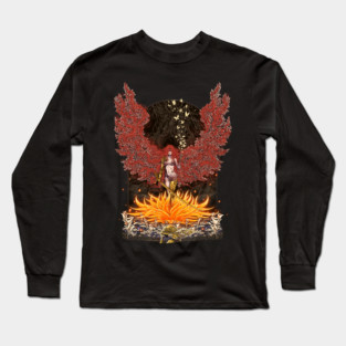 Scarlet Flower Long Sleeve T-Shirt