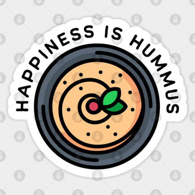 Hummus is Happiness Sticker by HolidayBug