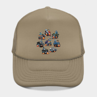 Car Madness! Muscle Cars and Hot Rods Cartoon Hat