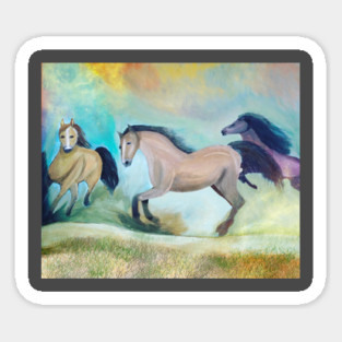 Horses spark Sticker