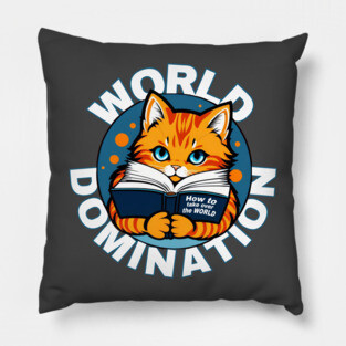 Cats World Domination Pillow