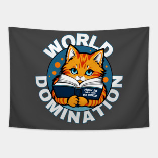 Cats World Domination Tapestry