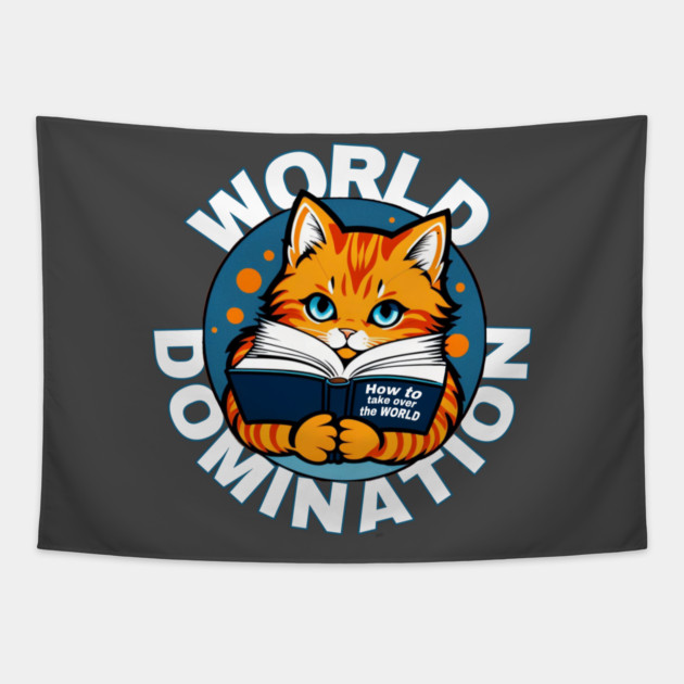 Cats World Domination Tapestry by Pete the Cat Guy