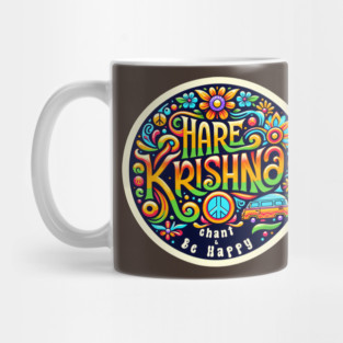 Flower Power Hare Krishna Mug