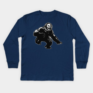 Robot Monster Attacks Kids Long Sleeve T-Shirt