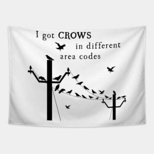 Crows in Different Area Codes Tapestry