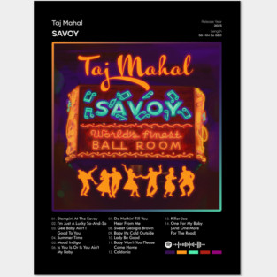 Taj Mahal - Savoy Tracklist Album Posters and Art