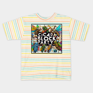 Cicada Block Party Cicada Summer Kids T-Shirt